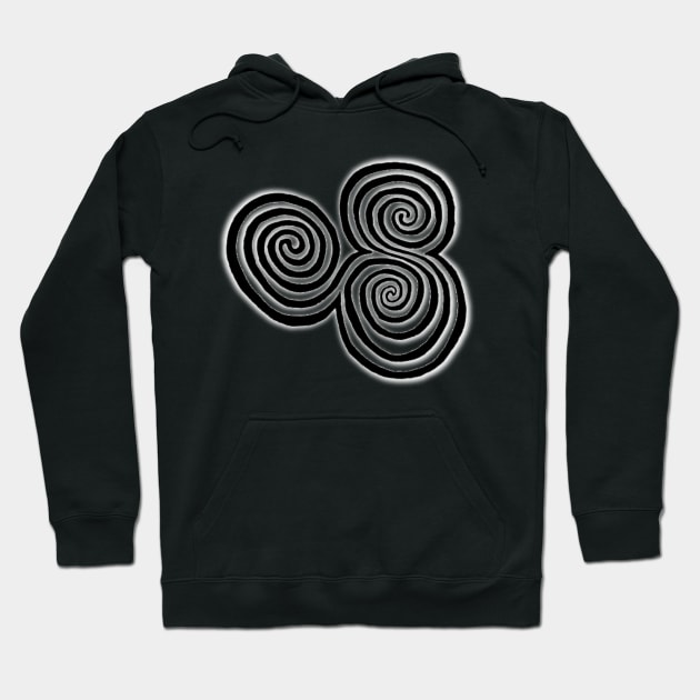 Newgrange Spiral Hoodie by Celtic Morrigan